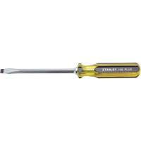 100 PLUS<sup>®</sup> Standard Slotted Tip Screwdriver, 5/16" Tip, Square, 11-1/8" L, Plastic Handle UAJ594 | Ontario Safety Product