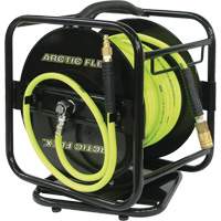 Manual Air Hose Reel with Hybrid Polymer Air Hose, 1/4" x 100' UAK415 | Ontario Safety Product