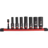 Shockwave™ Impact Duty™ 3/8" Drive SAE Deep 6 Point Socket Set, 9 Pieces UAK818 | Ontario Safety Product