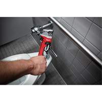 Smooth Jaw Pipe Wrench, 2-5/8" Jaw Capacity, 12" Long, Powder Coated Finish, Ergonomic Handle Ontario Safety Products