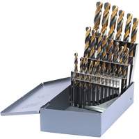 Drillco&reg; Metric Jobber Length Drill Bit Set, 25 Pieces, High Speed Steel Ontario Safety Products
