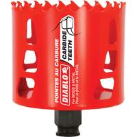 Wood & Metal Hole Saw, 3-1/8", 2-3/8" Depth of Cut, Carbide Ontario Safety Products