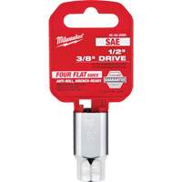 Prise SAE avec c&ocirc;t&eacute;s Four Flats, 3/8", Prise 1/2", 6 pans Ontario Safety Products