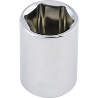 Regular Chrome Socket, 1/2", 3/8" Drive, 6 Points Ontario Safety Products