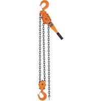 KLP Series Lever Chain Hoists, 5' Lift, 12000 lbs. (6 tons) Capacity, Steel Chain UAW101 | Ontario Safety Product