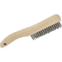 4SHSS Brosse &agrave; r&eacute;curer manuelle, Acier inoxydable, 4 x 16 rangs de fils, Longueur 10" Ontario Safety Products