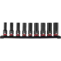Shockwave Impact Duty™ 1/2" Drive Metric Deep 6 Point Socket Set, 9 Pieces UAW821 | Ontario Safety Product