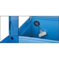 Coffre &agrave; outils de chantier, 60" x 24" x 27-1/2", Acier, Bleu Ontario Safety Products