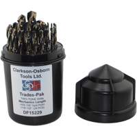 Two-Tone 29-Piece Mechanic's Drill Set, High Speed Steel Ontario Safety Products