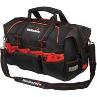 18" Pro Contractor's Closed-Top Tool Bag, Ballistic Polyester, Black/Orange UAX318 | Ontario Safety Product