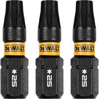 3-Piece FLEXTORQ&reg; Impact Screwdriving Bits, Torx, T-25, 1/4" Drive Ontario Safety Products
