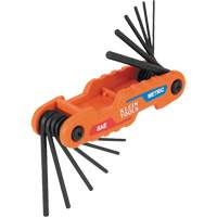 Compact Folding Hex Key Set, 12 Pcs., Metric & Imperial Ontario Safety Products