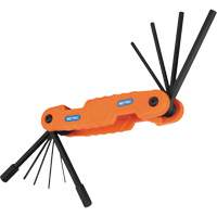 Pro Folding Hex Key Set, 10 Pcs., Metric Ontario Safety Products