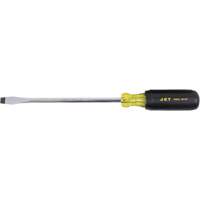 Slot Screwdriver, 3/8" Tip, Round, 8" L, Cushion Grip Handle UAX590 | Ontario Safety Product