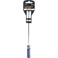 Blue Transparent Striped Slotted Screwdriver, 1/8" Tip, Round, Plastic Handle Ontario Safety Products