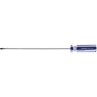 Blue Transparent Striped Slotted Screwdriver, 1/8" Tip, Round, Plastic Handle Ontario Safety Products
