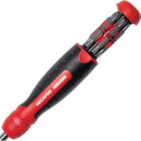 13-in-1 Automotive Ratcheting Multi-Bit Screwdriver, Cushion Grip Handle Ontario Safety Products