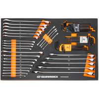 6-Point Combination Wrench and Hex Key Set in Foam Storage Tray Ontario Safety Products