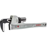 Slim Jaw Pipe Wrench, 1-9/10" Jaw Capacity, 10" Long, Powder Coated Finish, None Handle Ontario Safety Products