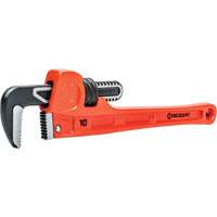 SLIM JAW Pipe Wrench, 1-9/10" Jaw Capacity, 10" Long, Powder Coated Finish, Non-Ergonomic Handle Ontario Safety Products