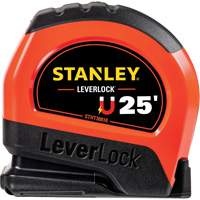 High-Visibility Magnetic LEVERLOCK&reg; Tape Measure, 25', Imperial Graduations Ontario Safety Products