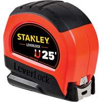 High-Visibility Magnetic LEVERLOCK&reg; Tape Measure, 25', Imperial Graduations Ontario Safety Products