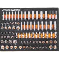 MEGAMOD Metric Mechanics Tool Set in Modular Foam Trays with Rolling Cabinet, 358 Pieces Ontario Safety Products