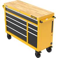 Heavy-Duty Mobile Workstation, 8 Drawers, 52" W x Yellow Ontario Safety Products