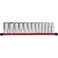 Jeu de douilles profondes SAE &agrave; 12 pans, 13 Mcx, Prise de 1/2", Profond Ontario Safety Products