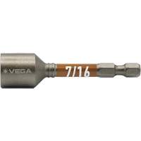 Impactech&reg; Nut Driver, 7/16" Tip, 1/4" Drive, 2-9/16" L, Magnetic Ontario Safety Products