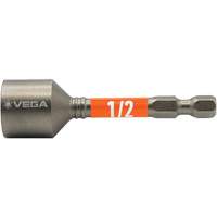 Impactech&reg; Nut Driver, 1/2" Tip, 1/4" Drive, 2-9/16" L, Magnetic Ontario Safety Products