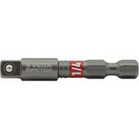 Impactech&reg; Impact Socket Adapter, 1/4" Drive Size, 1/4" Male Size, 2" L Ontario Safety Products