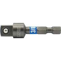 Impactech&reg; Impact Socket Adapter, 1/4" Drive Size, 3/8" Male Size, 2" L Ontario Safety Products