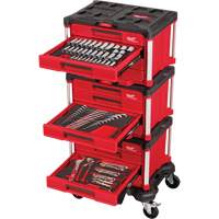 366-Piece Master Mechanics Hand Tool Set with PACKOUT Drawers & Dolly, 16-3/10" x 22-1/5" x 48-5/8", Black/Red Ontario Safety Products