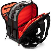 Tradesman Backpack, 18" L x 10" W, Black/Grey/Orange, Polyester Ontario Safety Products