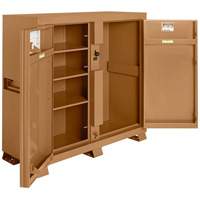 Model 111 Jobsite Cabinet with Padlock, Steel, 47.5 Cubic Feet, Tan Ontario Safety Products