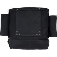 Sac Phantom pour &eacute;crous et boulons avec 2 manchons, Toile, 3 pochettes, Noir Ontario Safety Products