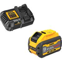 Ensemble de bloc-pile et chargeur MAX FLEXVOLT, Lithium-ion, 20 V/60 V, 9 Ah Ontario Safety Products