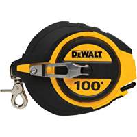 Closed Case Long Tape Measure, 100', Imperial Graduations Ontario Safety Products