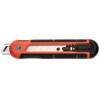 18mm Snap Off Blade Retractable Knife, Steel, Plastic Handle Ontario Safety Products