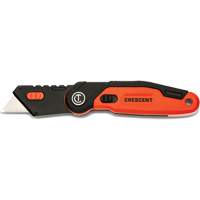 Folding Utility Knife, 1" Blade, Steel Blade, Aluminum Handle Ontario Safety Products