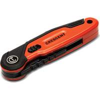 Folding Utility Knife, 1" Blade, Steel Blade, Aluminum Handle Ontario Safety Products