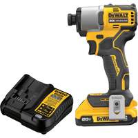 Ensemble de tournevis &agrave; chocs sans fil et sans balai, 1/4", 1700 lb-po Couple max., 20 V, Lithium-ion Ontario Safety Products