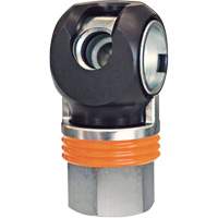 Raccord industriel rapide TOPQUIK SC, Acier nickel&eacute;, 1/2", NPT femelle, 359 PSI Ontario Safety Products