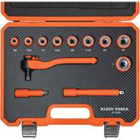 Insulated Ratchet & Socket Set with Case, 1000 V, 12 Pcs Ontario Safety Products