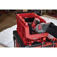 Bac compact PACKOUT, 15-1/2" x 9-1/2" x 8-3/4", Noir/Rouge Ontario Safety Products