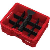 Bac &agrave; profil bas PACKOUT, 15" x 18-5/8" x 6-5/8", Noir/Rouge Ontario Safety Products