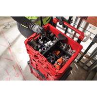 Bac &agrave; profil bas PACKOUT, 15" x 18-5/8" x 6-5/8", Noir/Rouge Ontario Safety Products