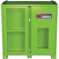 Armoire de rangement d'&eacute;PI sur place, Acier, Vert lime haute visibilit&eacute; Ontario Safety Products