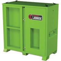 Armoire de rangement d'&eacute;PI sur place, Acier, Vert lime haute visibilit&eacute; Ontario Safety Products